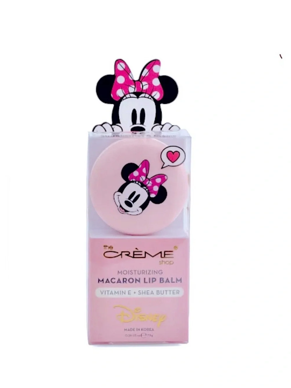 NEW bundle of 2 CRÈME shop Macaron Lip Balm Disney Minnie Mouse PINK Strawberry